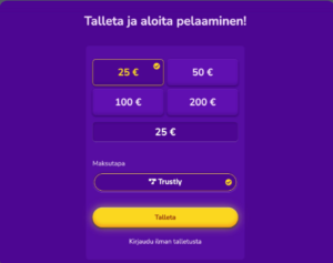Happy Casino Talletus