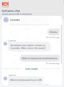 Koi Casino Asiakastuki